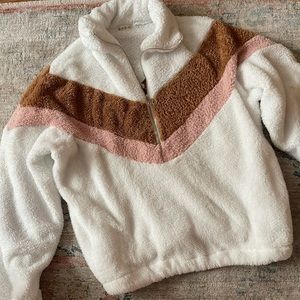 She & Sho Sherpa quarter zip